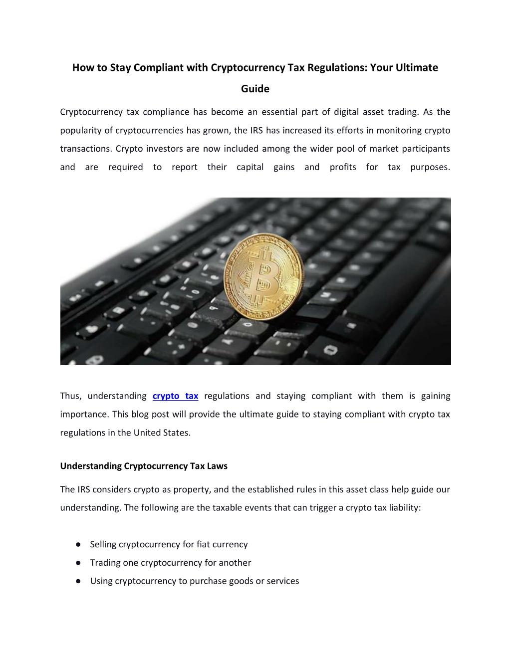 FAQs About Why Cryptocurrency Regulations Matter and How to Stay Compliant